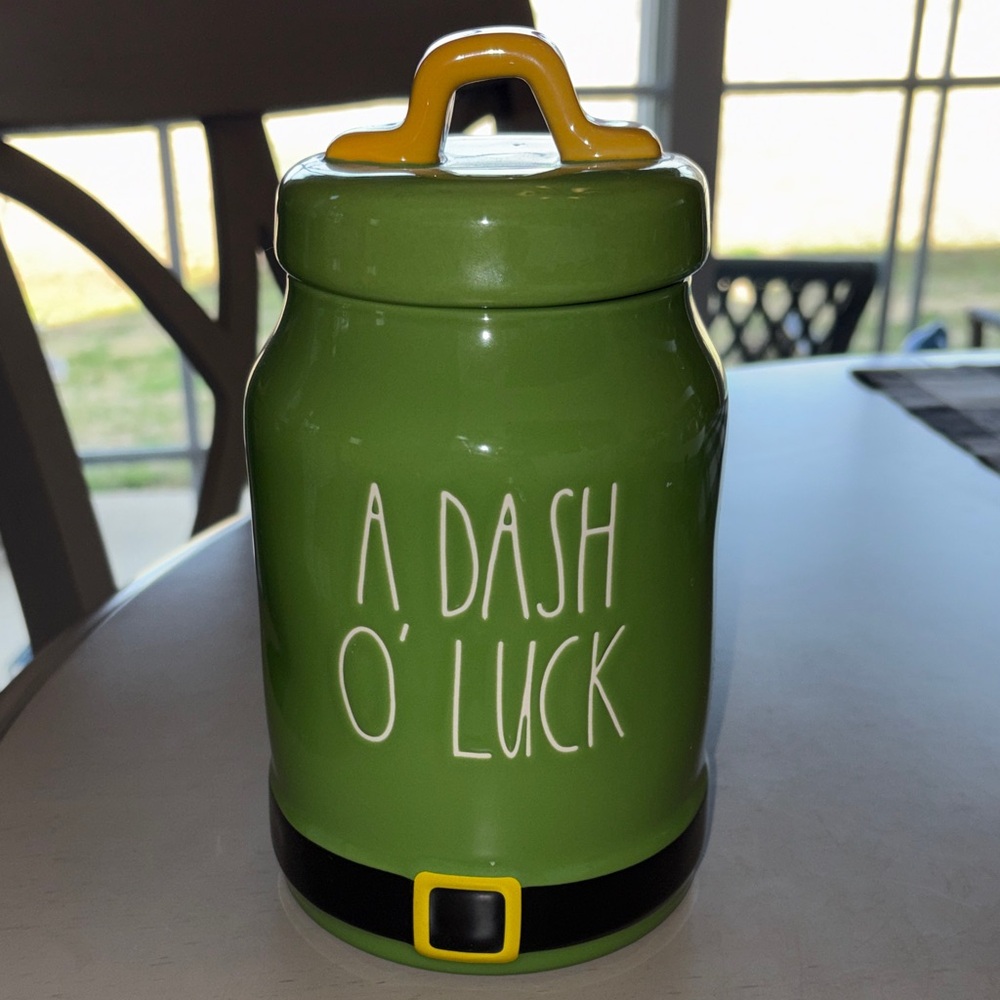Rae Dunn A Dash O’ Luck Canister